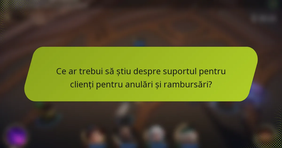 Ce ar trebui să știu despre suportul pentru clienți pentru anulări și rambursări?